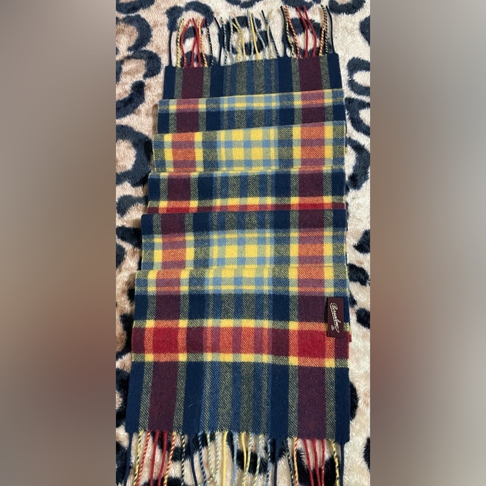 Borsalino Plaid Winter Scarf